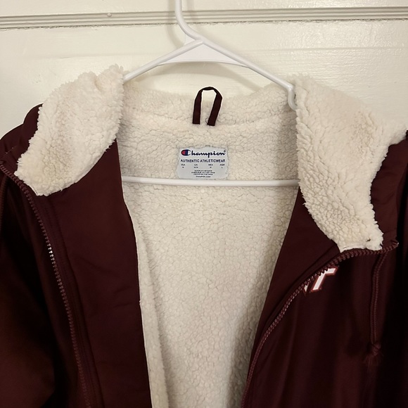 Virginia Tech Men's Sherpa Lined Stadium Jacket by Champion - Picture 2 of 10